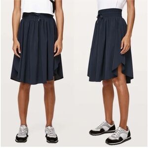 Lululemon The Everyday Skirt Navy Blue Size 6